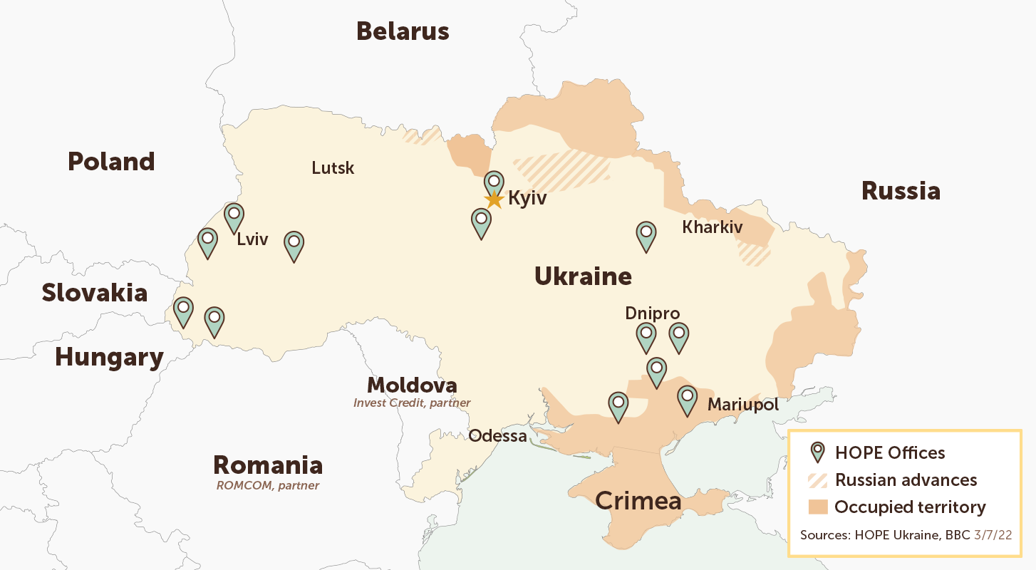 Ukraine conflict map - March 7, 2022