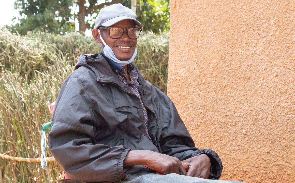 Adidas' savings group helped him acquire much-needed medicines when Rwanda was on lockdown.
