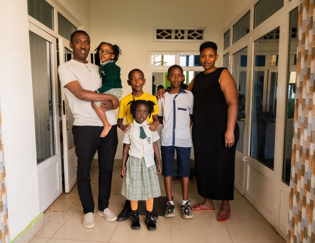 Bosco and his family being lifted out of poverty in Rwanda.